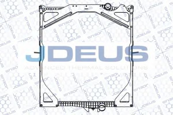 JDEUS 131M08A Радиатор, охлаждение двигателя 