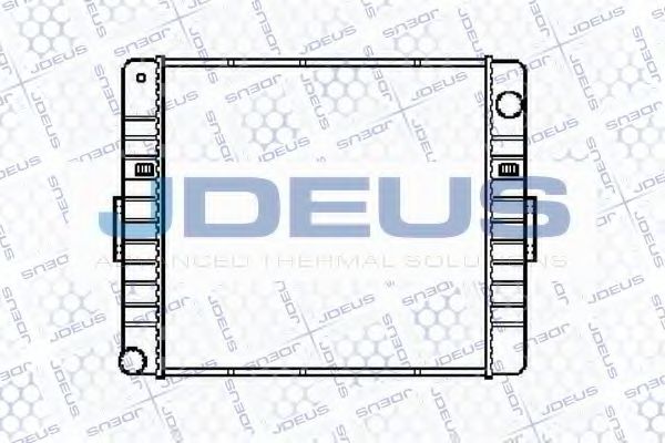 JDEUS 114M09 Радиатор, охлаждение двигателя 
