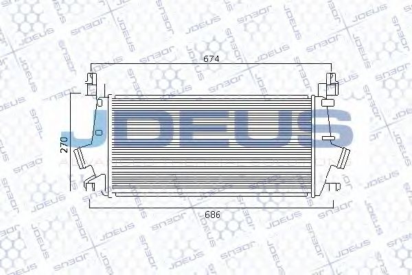 JDEUS 820M75 Интеркулер 