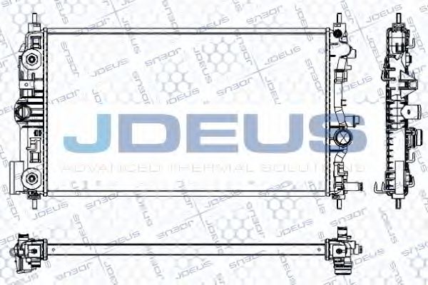 JDEUS RA0201110 Радиатор, охлаждение двигателя 