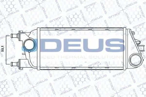 JDEUS RA8360170 Интеркулер 
