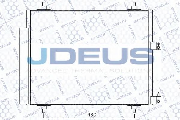 JDEUS 707M26 Конденсатор, кондиционер для PEUGEOT (Пежо) JDEUS 707M26 Конденсатор, кондиционер для PEUGEOT (Пежо)