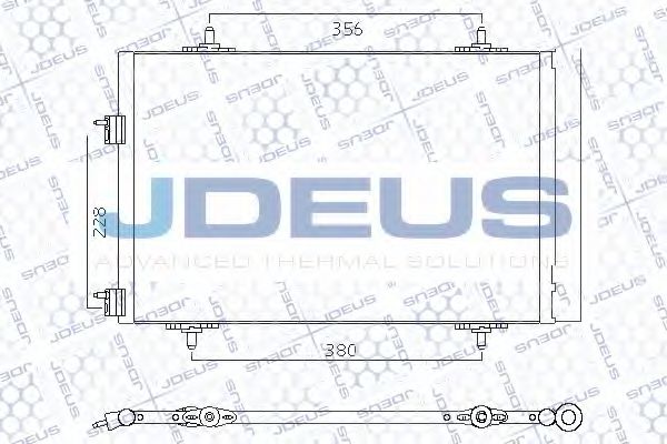 JDEUS 721M51 Конденсатор, кондиционер для PEUGEOT (Пежо) JDEUS 721M51 Конденсатор, кондиционер для PEUGEOT (Пежо)