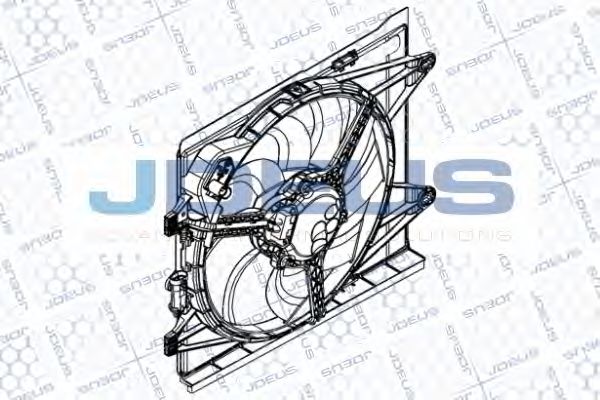 JDEUS EV8B0210 Вентилятор, охлаждение двигателя для FIAT 500 C (Фиат 500 c) JDEUS EV8B0210 Вентилятор, охлаждение двигателя для FIAT 500 C (Фиат 500 c)