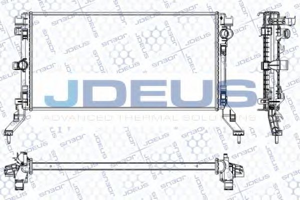 JDEUS RA0231020 Радиатор, охлаждение двигателя 