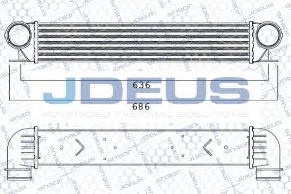 JDEUS 805M19A Интеркулер для BMW 7 (Бмв 7) JDEUS 805M19A Интеркулер для BMW 7 (Бмв 7)