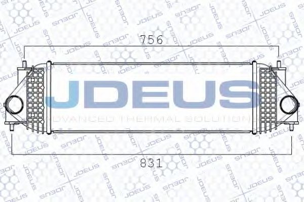 JDEUS 842M18A Интеркулер 