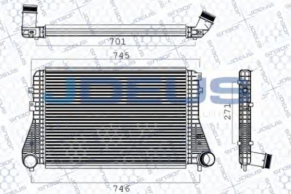 JDEUS 801M03A Интеркулер для VOLKSWAGEN JETTA I (Фольксваген Жэтта и) JDEUS 801M03A Интеркулер для VOLKSWAGEN JETTA I (Фольксваген Жэтта и)