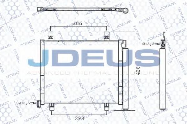 JDEUS 725M31 Конденсатор, кондиционер для VOLKSWAGEN UP (Фольксваген Уп) JDEUS 725M31 Конденсатор, кондиционер для VOLKSWAGEN UP (Фольксваген Уп)