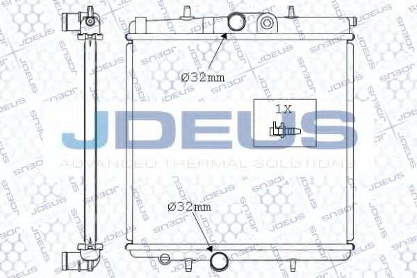 JDEUS 021M36 Радиатор, охлаждение двигателя для PEUGEOT (Пежо) JDEUS 021M36 Радиатор, охлаждение двигателя для PEUGEOT (Пежо)
