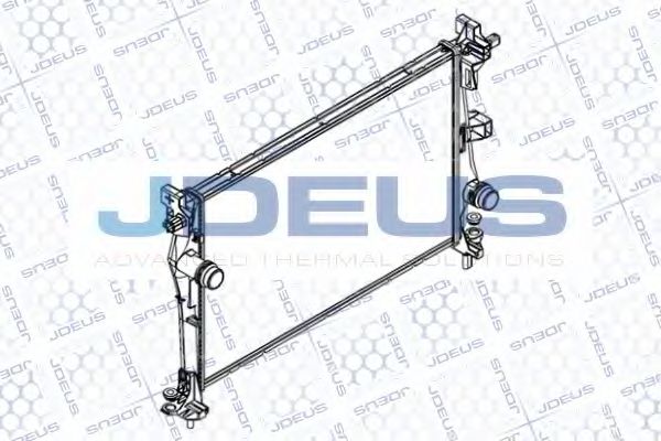 JDEUS RA0111400 Радиатор, охлаждение двигателя 