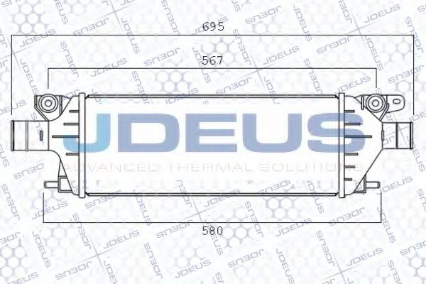 JDEUS 842M22A Интеркулер 
