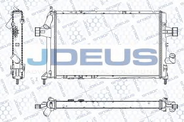 JDEUS RA0200809 Радиатор, охлаждение двигателя 