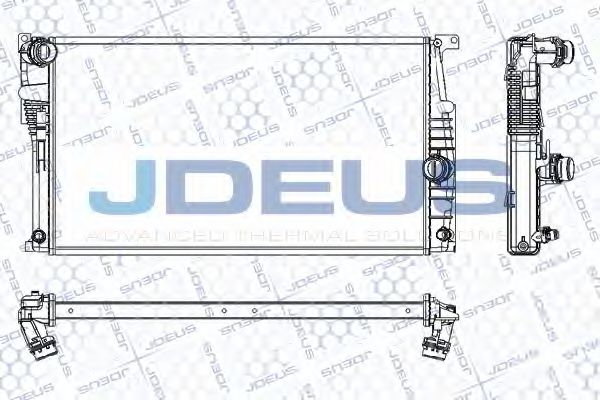 JDEUS RA0050780 Радиатор, охлаждение двигателя 