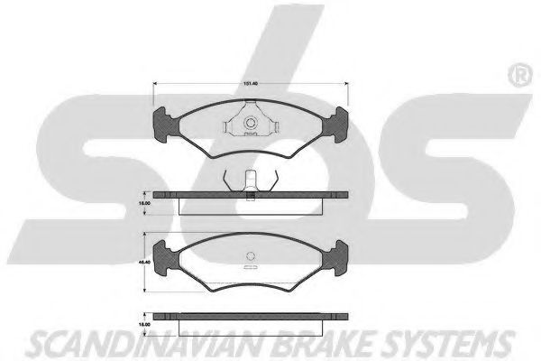 sbs 1501222508 Тормозные колодки для FORD ORION II (Форд Орион 2) sbs 1501222508 Тормозные колодки для FORD ORION II (Форд Орион 2)