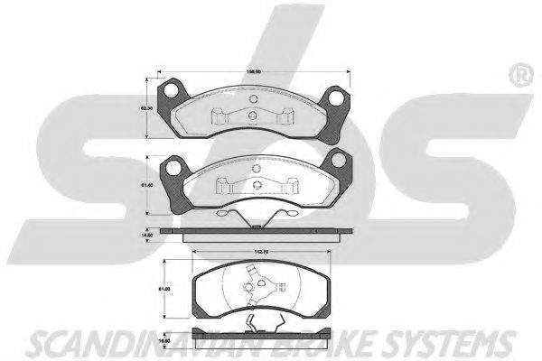 sbs 1501222523 Тормозные колодки для FORD-USA (Форд-уса) sbs 1501222523 Тормозные колодки для FORD-USA (Форд-уса)
