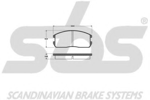 sbs 1501223003 Тормозные колодки для MITSUBISHI COLT II (Митсубиши/митсубиси Cолт 2) sbs 1501223003 Тормозные колодки для MITSUBISHI COLT II (Митсубиши/митсубиси Cолт 2)