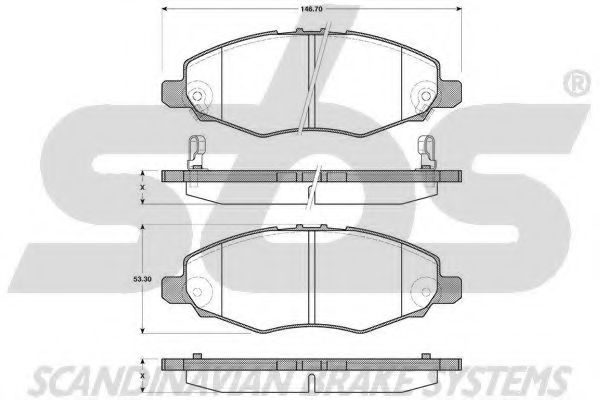 sbs 1501224590 Тормозные колодки для TOYOTA INNOVA (Тойота/тоета Инноvа) sbs 1501224590 Тормозные колодки для TOYOTA INNOVA (Тойота/тоета Инноvа)