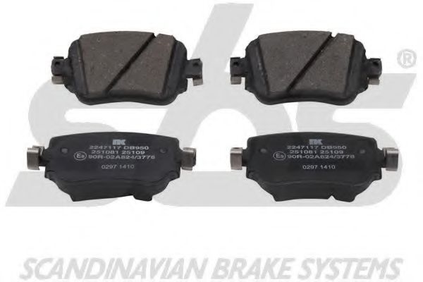sbs 15012247117 Тормозные колодки для VOLKSWAGEN (Фольксваген) sbs 15012247117 Тормозные колодки для VOLKSWAGEN (Фольксваген)