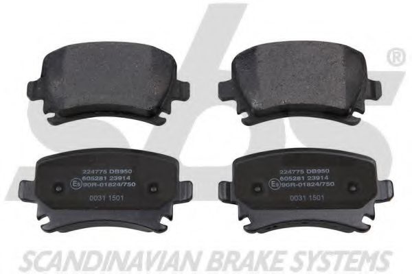 sbs 1501224775 Тормозные колодки для AUDI TT (Ауди Тт) sbs 1501224775 Тормозные колодки для AUDI TT (Ауди Тт)