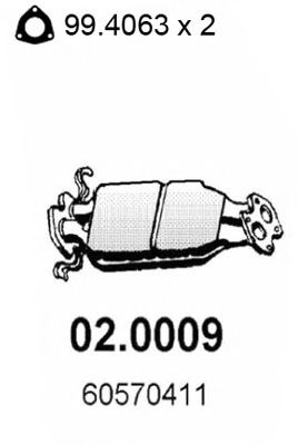 ASSO 02.0009 Катализатор для LANCIA (Лансиа/лянча) ASSO 02.0009 Катализатор для LANCIA (Лансиа/лянча)