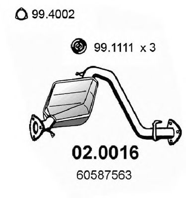 ASSO 02.0016 Катализатор 