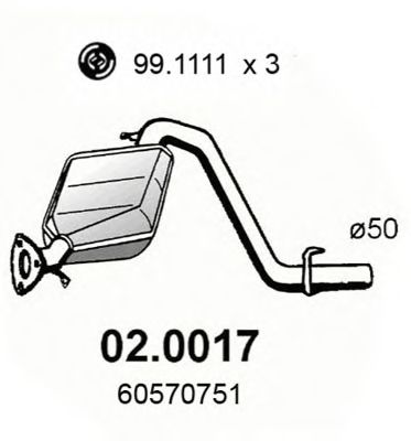 ASSO 02.0017 Катализатор 