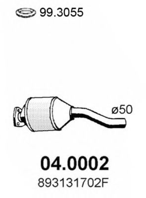 ASSO 04.0002 Катализатор для AUDI 80 (Ауди 80) ASSO 04.0002 Катализатор для AUDI 80 (Ауди 80)