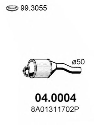ASSO 04.0004 Катализатор для AUDI 80 (Ауди 80) ASSO 04.0004 Катализатор для AUDI 80 (Ауди 80)