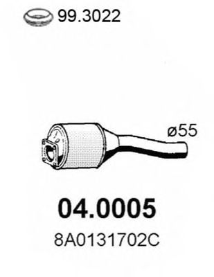 ASSO 04.0005 Катализатор для AUDI 90 (Ауди 90) ASSO 04.0005 Катализатор для AUDI 90 (Ауди 90)