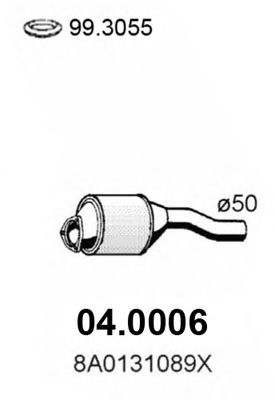 ASSO 04.0006 Катализатор для AUDI 80 (Ауди 80) ASSO 04.0006 Катализатор для AUDI 80 (Ауди 80)