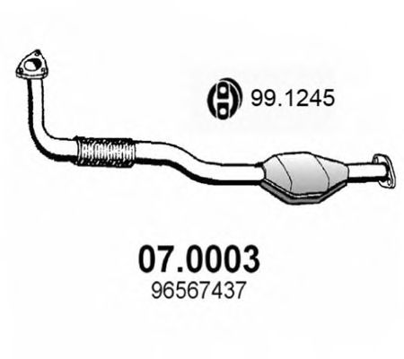 ASSO 07.0003 Катализатор для DAEWOO MATIZ (Дэу Матиз) ASSO 07.0003 Катализатор для DAEWOO MATIZ (Дэу Матиз)