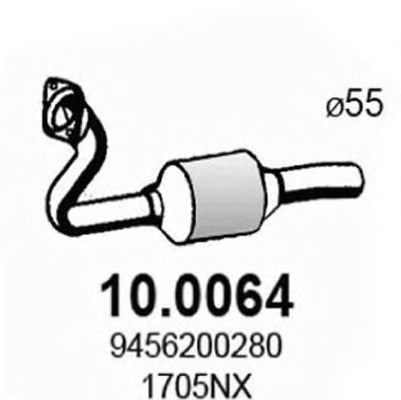 ASSO 10.0064 Катализатор для PEUGEOT EXPERT (Пежо Эxпэрт) ASSO 10.0064 Катализатор для PEUGEOT EXPERT (Пежо Эxпэрт)
