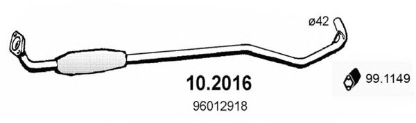 ASSO 10.2016 Предглушитель выхлопных газов для CITROëN (Cитроëн) ASSO 10.2016 Предглушитель выхлопных газов для CITROëN (Cитроëн)
