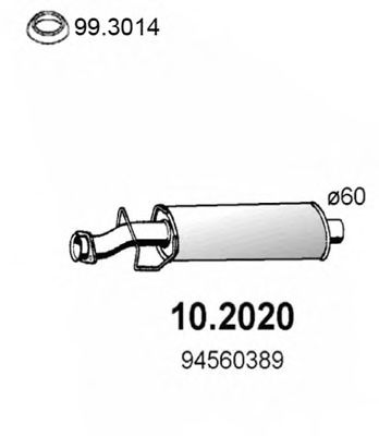 ASSO 10.2020 Предглушитель выхлопных газов для CITROëN (Cитроëн) ASSO 10.2020 Предглушитель выхлопных газов для CITROëN (Cитроëн)