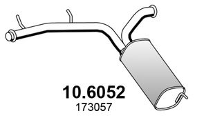 ASSO 10.6052 Средний глушитель выхлопных газов для CITROëN (Cитроëн) ASSO 10.6052 Средний глушитель выхлопных газов для CITROëN (Cитроëн)