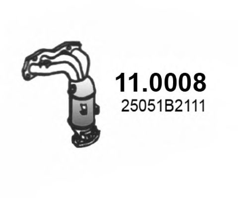 ASSO 11.0008 Катализатор для DAIHATSU CUORE VII (Дайхатсу Cуорэ v2) ASSO 11.0008 Катализатор для DAIHATSU CUORE VII (Дайхатсу Cуорэ v2)
