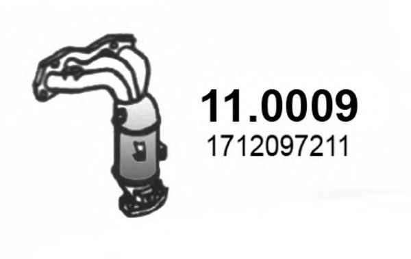 ASSO 11.0009 Катализатор для DAIHATSU STORIA (Дайхатсу Сториа) ASSO 11.0009 Катализатор для DAIHATSU STORIA (Дайхатсу Сториа)