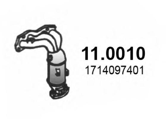 ASSO 11.0010 Катализатор для DAIHATSU YRV (Дайхатсу Ърv) ASSO 11.0010 Катализатор для DAIHATSU YRV (Дайхатсу Ърv)