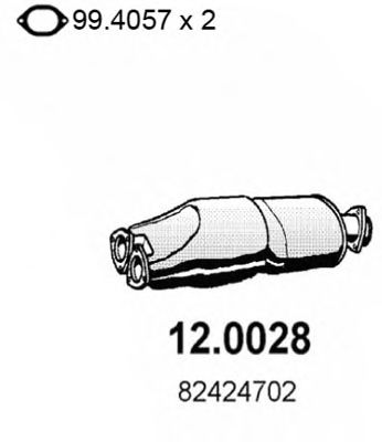 ASSO 12.0028 Катализатор для LANCIA (Лансиа/лянча) ASSO 12.0028 Катализатор для LANCIA (Лансиа/лянча)