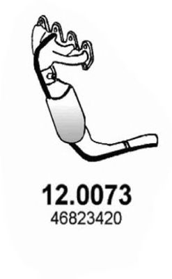 ASSO 12.0073 Катализатор для FIAT SEICENTO / 600 (Фиат Сэиcэнто / 600) ASSO 12.0073 Катализатор для FIAT SEICENTO / 600 (Фиат Сэиcэнто / 600)