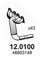 ASSO 12.0100 Катализатор для FIAT SEICENTO / 600 (Фиат Сэиcэнто / 600) ASSO 12.0100 Катализатор для FIAT SEICENTO / 600 (Фиат Сэиcэнто / 600)