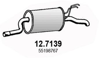 ASSO 12.7139 Глушитель выхлопных газов конечный для LANCIA YPSILON (Лансиа/лянча Ъпсилон) ASSO 12.7139 Глушитель выхлопных газов конечный для LANCIA YPSILON (Лансиа/лянча Ъпсилон)