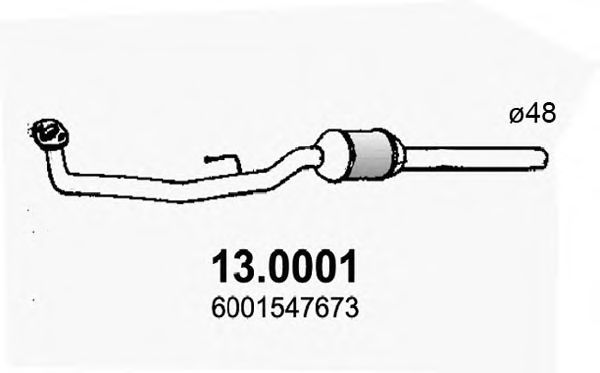 ASSO 13.0001 Катализатор для DACIA SANDERO (Дача Сандэро) ASSO 13.0001 Катализатор для DACIA SANDERO (Дача Сандэро)