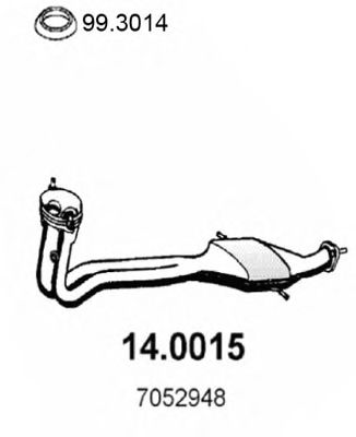 ASSO 14.0015 Катализатор для FORD MONDEO (Форд Мондэо) ASSO 14.0015 Катализатор для FORD MONDEO (Форд Мондэо)