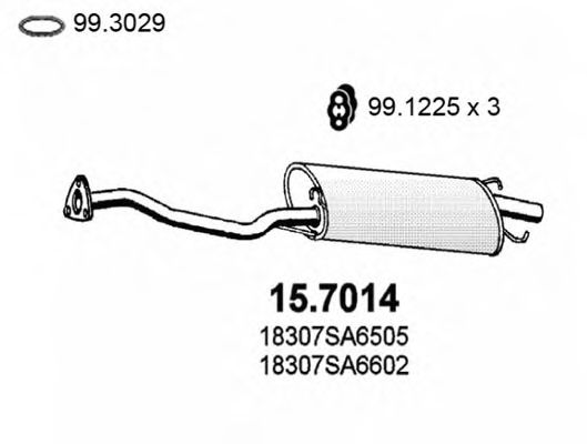 ASSO 15.7014 Глушитель выхлопных газов конечный для HONDA ACCORD II (Хонда Аccорд 2) ASSO 15.7014 Глушитель выхлопных газов конечный для HONDA ACCORD II (Хонда Аccорд 2)
