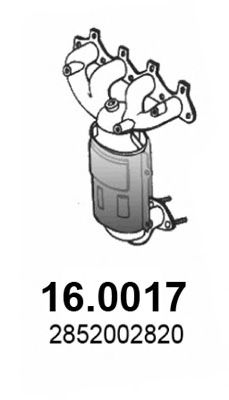 ASSO 16.0017 Катализатор для HYUNDAI GETZ PRIME (Хендай Гэтз примэ) ASSO 16.0017 Катализатор для HYUNDAI GETZ PRIME (Хендай Гэтз примэ)