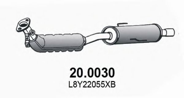 ASSO 20.0030 Катализатор для MAZDA 6 (Мазда 6) ASSO 20.0030 Катализатор для MAZDA 6 (Мазда 6)