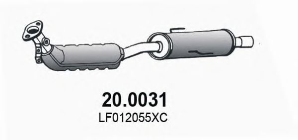 ASSO 20.0031 Катализатор для MAZDA 6 (Мазда 6) ASSO 20.0031 Катализатор для MAZDA 6 (Мазда 6)