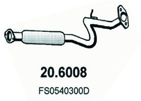 ASSO 20.6008 Средний глушитель выхлопных газов для MAZDA MX-6 (Мазда Мx-6) ASSO 20.6008 Средний глушитель выхлопных газов для MAZDA MX-6 (Мазда Мx-6)